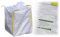 Colorus BigBag Standard Sack 90 x 90 x 110 cm | Schuttsack Entsorgungssack 1000 kg belastbar | Geschlossener Boden, 4 Hebeschlaufen, mit Verschluss-Schürze| Sandsack Steinsack