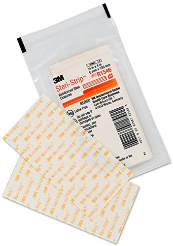 3M Steri-Strip Reinforced Skin Closures, 6mm x 100mm, 1 Pack of 10 Strips