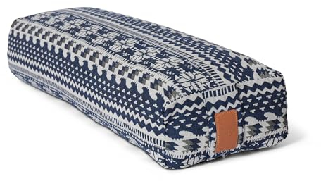 #DoYourYoga Yogabolster »Paravati« mit Bio-Dinkelspelz (KBA), waschbarer Bezug, 67cm x 13cm, Yogakissen/Sitzkissen/Zafukissen für Yin Yoga - Style 1