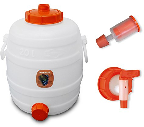 Speidel Getränkefass Rund 20 Liter Mit Auslaufhahn NW 10 und Gärspund