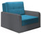 mb-moebel kleines Sofa mit Schlaffunktion und Bettkasten Schlafsessel Gästebett Jugendsessel Couch Bettsofa ERIK01 (Shaggy 20 + Soft 29)