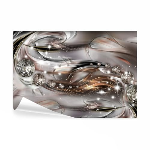 decomonkey Fototapete selbstklebend Abstrakt, 343x256 cm, XL, Diamant | Selbstklebende, Tapeten, Wand, Fototapeten, Tapete, Wandtapete, klebend, Klebefolie