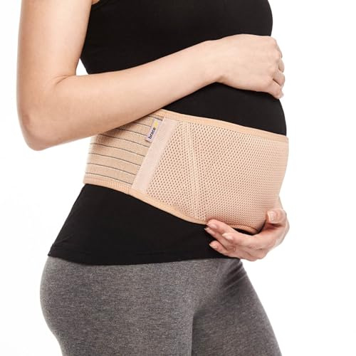 BraceUP Ceinture Grossesse Femme Enceinte - ceinture de maternité, bande de soutien du ventre, cadeau pour les premières mamans enceintes