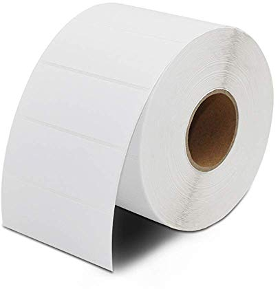 VOARGE 2000 Etiketten Selbstklebend Haushaltsetiketten blanko auf Rolle 6x3 cm Klebeetiketten, Etiketten blanko auf Rolle Tiefkühletiketten Aufkleber weiß für Büro Küche Marmelade
