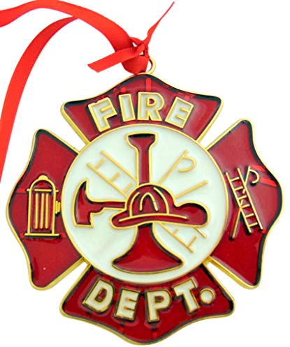 Feuerwehrmann Ornament Wappen Weihnachtsbaum Urlaub Feuerwehr Abzeichen Wappen hängende Dekoration