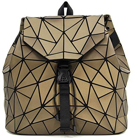 Ulalaza Geometrischer Rucksack, holografisch, reflektierend, modischer