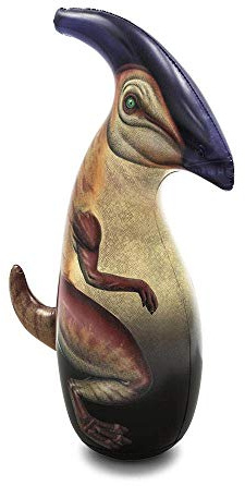 Quickdraw Aufblasbarer Dinosaurier-Boxsack für Kinder: T-Rex, Velociraptor oder Parasaurolophus (112 cm)
