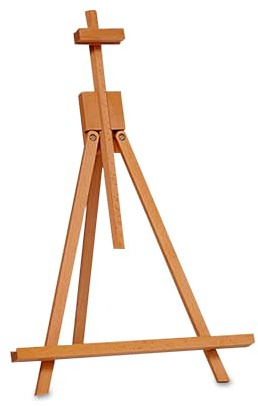 Create Avoca Table Top Easel Stand – Portable Wooden Tabletop Artist Easel Stand for Painting and Display, Desk or Table Use, Premium Quality Beachwood, Accommodates Canvas Up to 65 cm, Brown, 43x75cm
