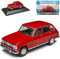 Renautl 6 R6 5 Türer Rot 1968-1986 mit Sockel 1/43 DeAgostini Modell Auto