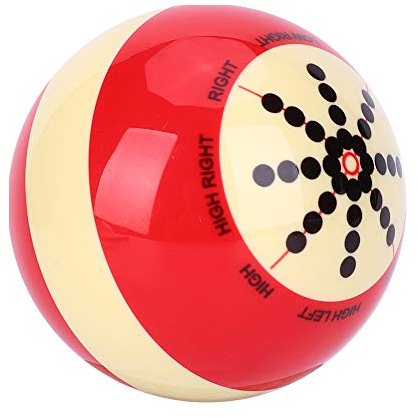 Training Cue Balls Standard Billard 2-1/4 5,72 cm Regulationsgröße Billard Pool Übung Dot-Spot Pool Ball, 8-Ball Pool Billard Training Aid Ball für Kinder und Erwachsene
