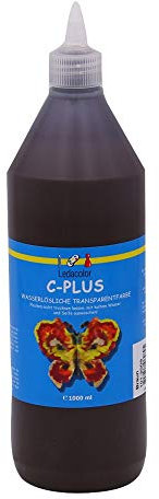 Nein Finger-Farben | Malfarbe | Bastel-Farbe | 1000 ml | BRAUN | zum Fenster bemalen | Waschbar | für alle Untergründe | glänzendes-leicht-transparentes Finish