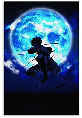 YZLI Anime Attack on Titan Levi Ackerman Kunstdruck auf Leinwand, modernes Design, 30 x 45 cm