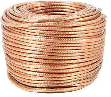 AFuex Cable Trenzado Trenzado con Capa de plástico - Conductores Conductores Conductores de conexión a Tierra Flexibles en Espiral Redonda,120#