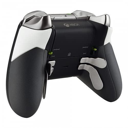 Devine Customz White Right Left Side Rails, Back Panels , Replacement Rear Handle Grips for Xbox One Elite Controller