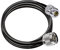 TUOLNK Cavo di Tipo N RG58 6.6ft (2M) - Prolunga Connettore N Maschio a Femmina a Bassa Perdita - Jumper Nero per Router Wifi Antenna 3G 4G LTE