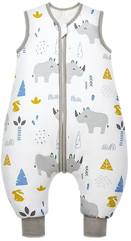 Mosebears Schlafsack für Babys, das ganze Jahr, Schlafsack für Kinder, 2,5 Tog, Schlafsack, 100% Reine Baumwolle, Verschiedene Größen, Herbst/Winter