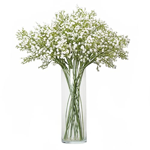 Künstliche weiße Blumen, 30 Stück, Blumen, künstliche Schleierkraut, Blumensträuße, Arrangement für Hochzeit, Party, Dekoration, Zuhause, Büro, Garten (weiß, 30 Stück)