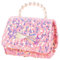 Anopo Petites Filles Bowknot Bourse Microfibre Paillettes Épaule Sac à bandoulière Perle Top Poignée Glitter Wallet Sac à Main pour Enfants Rose