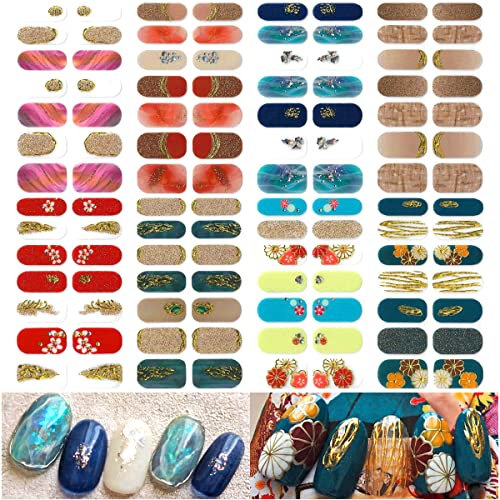 NAILDOKI Nagelfolie, Nagelsticker Nagelkunst Sticker Nail art Selbstklebend, Maniküre Sticker Schöne Mode DIY Dekoration