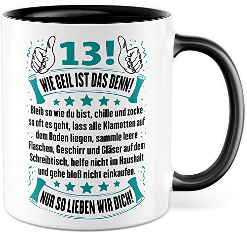 18 tazze regalo di compleanno tazza da caffè diciotto divertente idea regalo figlio figlio tazza caffè umorismo chillen scritta teen 18ter famiglia scherzo (13)