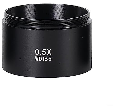 0.5X WD165 Auxiliary Objects Lens Microscope Camera Lens Barlow Glass Lens Black