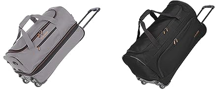 Travelite 2-Rad Trolley Reisetasche Gr. S mit Dehnfalte, Gepäck Serie Basics & 2-Rad Trolley Reisetasche Größe L, Gepäck Serie Basics Fresh