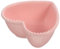 Angoily Bol En Céramique En Forme De Coeur Joli Bol De Plats D'accompagnement En Porcelaine Bol À Pudding Bol À Gâteau Pour La Cuisson Pour La Fête D'anniversaire De Mariage Rose