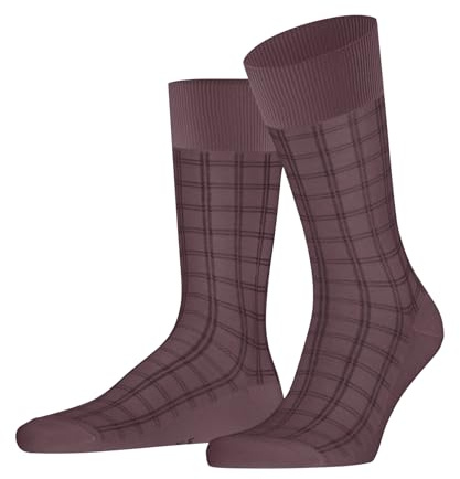FALKE Herren Socken Modern Tailor M So Baumwolle gemustert 1 Paar, Rosa Roan Rouge 8936, 43-46