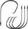 Fishing Hooks Ultra Point Circle Hooks,50PCS High Carbon Steel Offset Inline Octopus Sharp Hooks Live Bait Hooks Saltwater Fishing Accessories(4/0)
