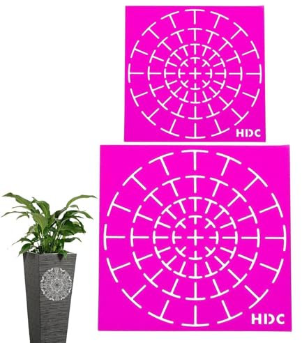 Dot Painting Schablonen Vorlage Set, Dot Painting Vorlagen Werkzeug - Benutzerfreundliches Design Kunst Malerei Werkzeug für Stein, , Wand, Stoff, Möbel, Metall, Leinwand