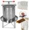 Mwqpgyh Grande centrifugeuse à miel - Manuel pour l'essoreuse à miel, presse-miel en acier inoxydable, presse-miel uniforme en acier inoxydable avec 3 filtres à miel, essoreuse à miel, équipement