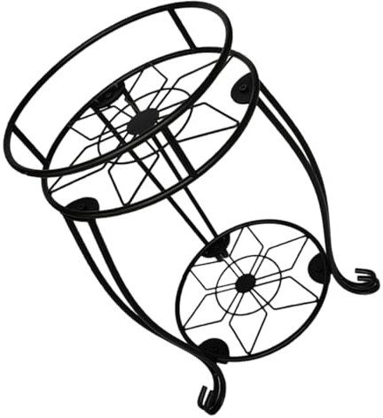 OFFSCH Soporte De Macetas De Multiuso Estante De Flores Doble Para Plantas Decoración Interior y Exterior Para Jardín y Hogar