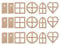 3 Sets Of Dollhouse Doors And Windows, Miniature Scene Decoration, Wooden Doors And Windows, Dollhouse Decoration, Mini Window Decoration