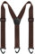 Fevaeno Hosenträger Herren Breit 4cm Anti-Rutsch-Schnalle Einstellbar und Elastische Einheitsgröße Hosenträger für Herren und Damen (Brauns)