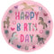 Folat 27510 Pferd Geburtstag Deko Rosa - Folienballon - Happy Horse - 45 cm - Pferdparty Dekoration