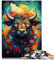 Jigsaw Puzzles for Adults 2000 Pieces animal buffalo Challenging Game Toys is ideal as gifts for the whole family 27.56 in x39.37 in
