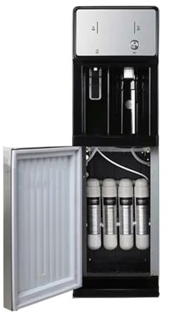 Enfriador De Agua con Filtración En Cuatro Etapas - Dispensador De Agua Fría Y Caliente/Hielo,Requiere Toma De Corriente para Uso Doméstico Y De Pequeñas Empresas
