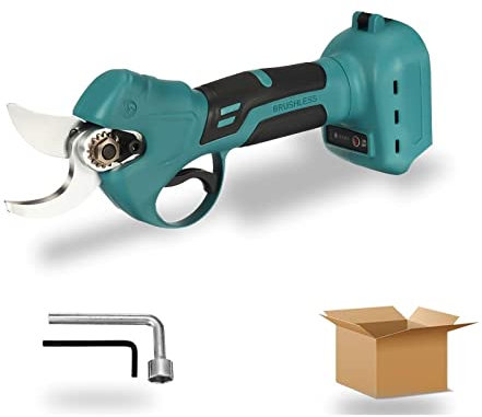 ZJFHEYUO Electric, 30Mm Brushless Cordless Electric Rechargeable Scissors Pruning Shears Tree Garden Tool Branches Pruning Tool for Makita Battery