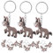 BESPORTBLE 12Stücke Schlüsselanhänger Tiermotiv Geburtstagsgeschenk für Junge Mädchen Charms für Tierpartys und Dankeschön