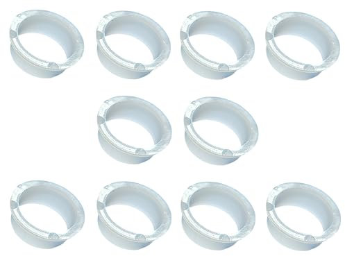 ck-türbeschläge Drückerführungsringe aus Kunststoff in Weiß | für Türdrücker und Türgriffe | Made in Italy | 10 Stück (Ø 18 mm - 10 Stück)