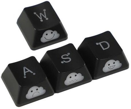 dissot WASD Broadside Lighting Key Cap für mechanische Tastatur, kompatibel mit MX-Schalter