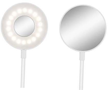 HONITANO 1 Lampe De Bureau LED Rechargeable avec Clip Idéale pour Un Miroir De Maquillage Ou Un Bureau Blanche