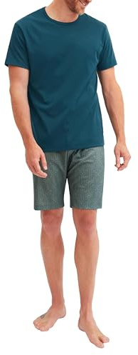 CALIDA Relax Streamline Kurz-Pyjama Herren deep Petrol 52-54