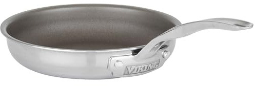 Viking PureGlide Pro 3-Ply Nonstick 8 Inch Frying Pan,Titanium Interior, Oven and Broiler Safe, Induction Ready