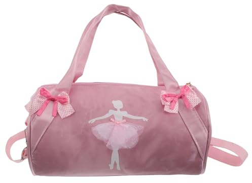 Healeved Paquet de Danse Classique pour Filles Petit Paquet à Bandoulière Rose Imperméable Motif Danseuse Rangement pour Chaussures et Vêtements de Ballet pour Garçon et Filles Facile à