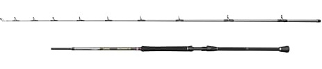 PENN Regiment IV Boat Braid Rod, Saltwater Angler Fishing Rod for Sea Fish Cod, Sea Eel, Bass, Pollock, Mackerel, Shark, Strong Leightweight & Versatile, Silver, 2.49m Fast Ambidextrous Carbon Rod