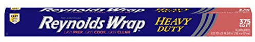 Reynolds Lámina de aluminio resistente para cocina, barbacoa, asado, paquete de 1 rollo, 457 mm x 7,62 m, el embalaje puede variar