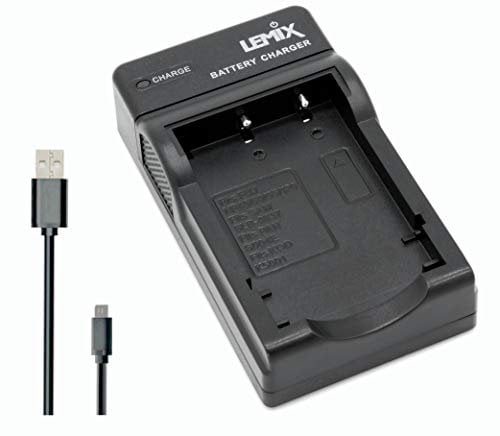 Lemix (Fuj-FNP95) Ultra Slim USB Charger compatible with FUJI NP-95 batteries and listed FUJIFILM, OLYMPUS, PANASONIC, PENTAX and RICOH cameras