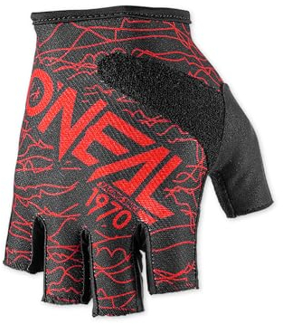 O'NEAL Fahrradhandschuhe Herren & Damen Drop Fingerless Glove V.17 I MTB DH FR Downhill Freeride | Fingerlose Handschuhe mit Gel-Einsätzen rutschfest I Schwarz Rot I Größe M…