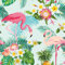 knusper.haus Servietten mit Motivdruck Exotic Flamingos (33 x 33 cm / 20 Stück) TOP QUALITÄT